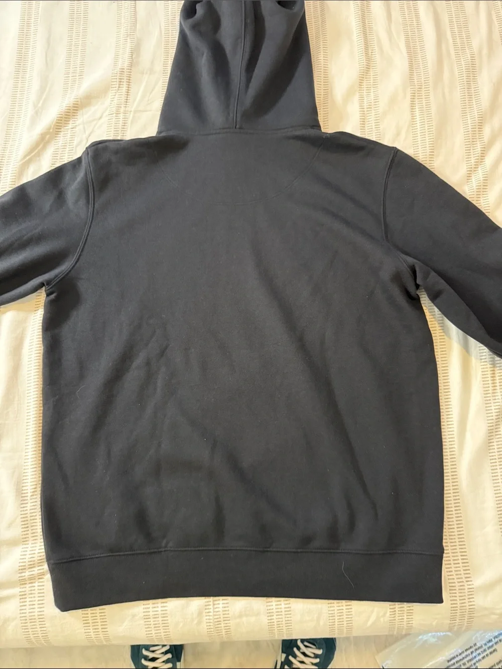 Coach Black Hoodie with Gray Plaid Pocket - Men's Pullover - Picture 5 of 5